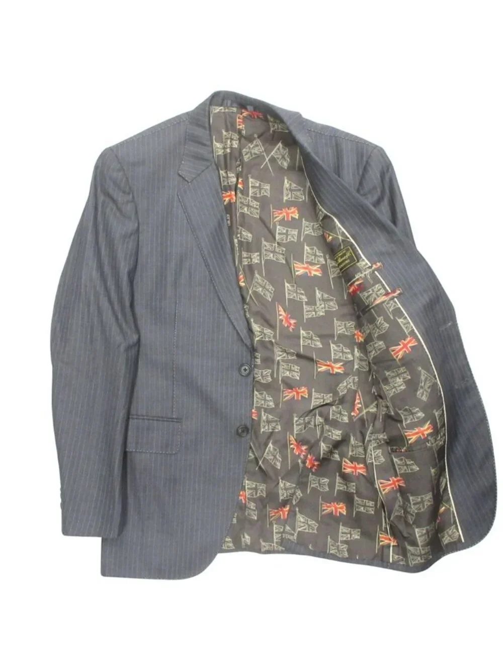 Loro Piana Paul Smith Set Suit Jacket Trousers Pants Fully Lined Striped L Gray